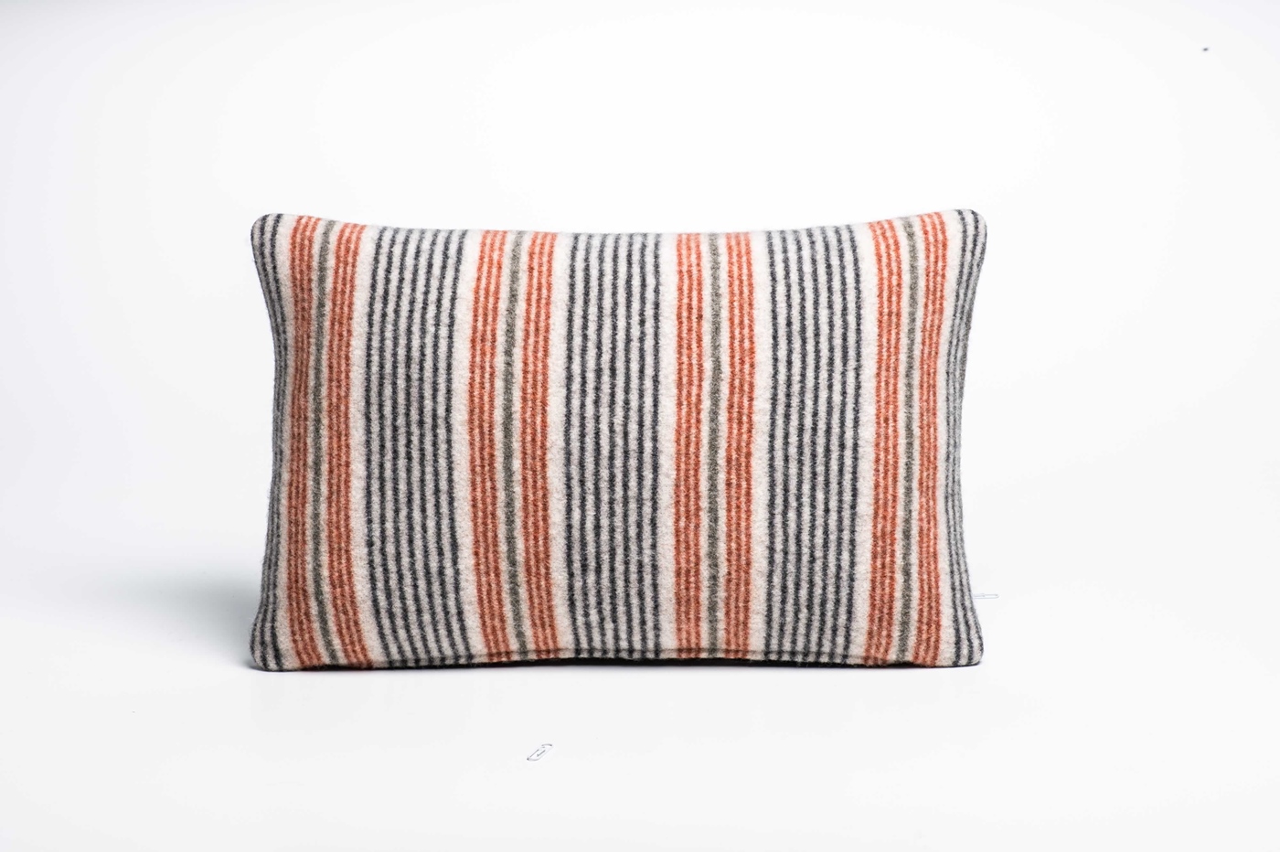 Weewoollies  small cushion safflower fine stripe Weewoollies  small cushion safflower fine stripe