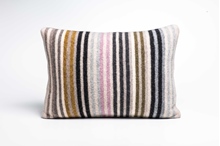 Picture of Large Cushion Crocus/Mead/Olive Mixed Stripe