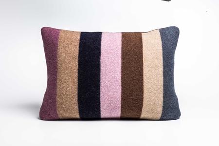 Picture of Large Cushion Crocus/Navy Bold Stripe(1)
