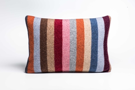 Picture of Large Cushion Smoke Wide Stripe
