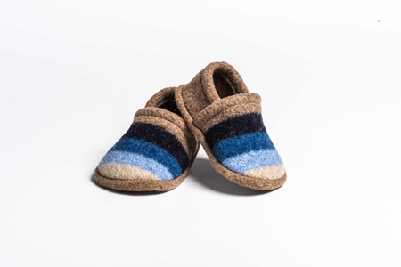 Picture of Baby Shoes Cornish/Navy Wide Stripe