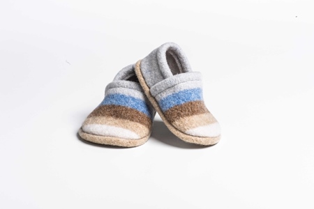 Picture of Baby Shoes Iced/Mouflon Wide Stripe