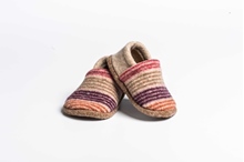 Picture of Baby Shoes Safflower/Old Rose Mixed Stripe