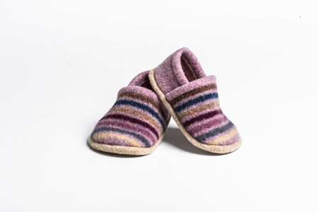 Picture of Baby Shoes Tyrion/Burgandy Multi Stripe