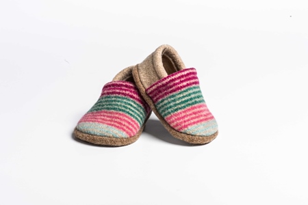 Picture of Baby Shoes Camelia/Privet Deck Stripe