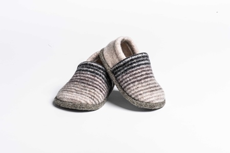 Picture of Baby Shoes Pebble/Coal Deck Stripe