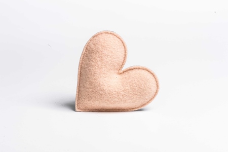 Picture of Lavender Heart Peach/Grey