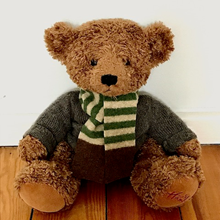 Picture of Teddy Bear Scarf Green Beige Brown