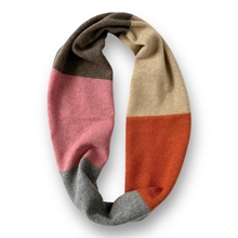 Picture of Colourblock Infinity Scarf Safflower Rose Basswood