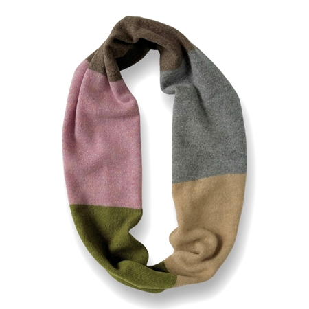 Picture of Colourblock Infinity Scarf Apple Blossom Grey